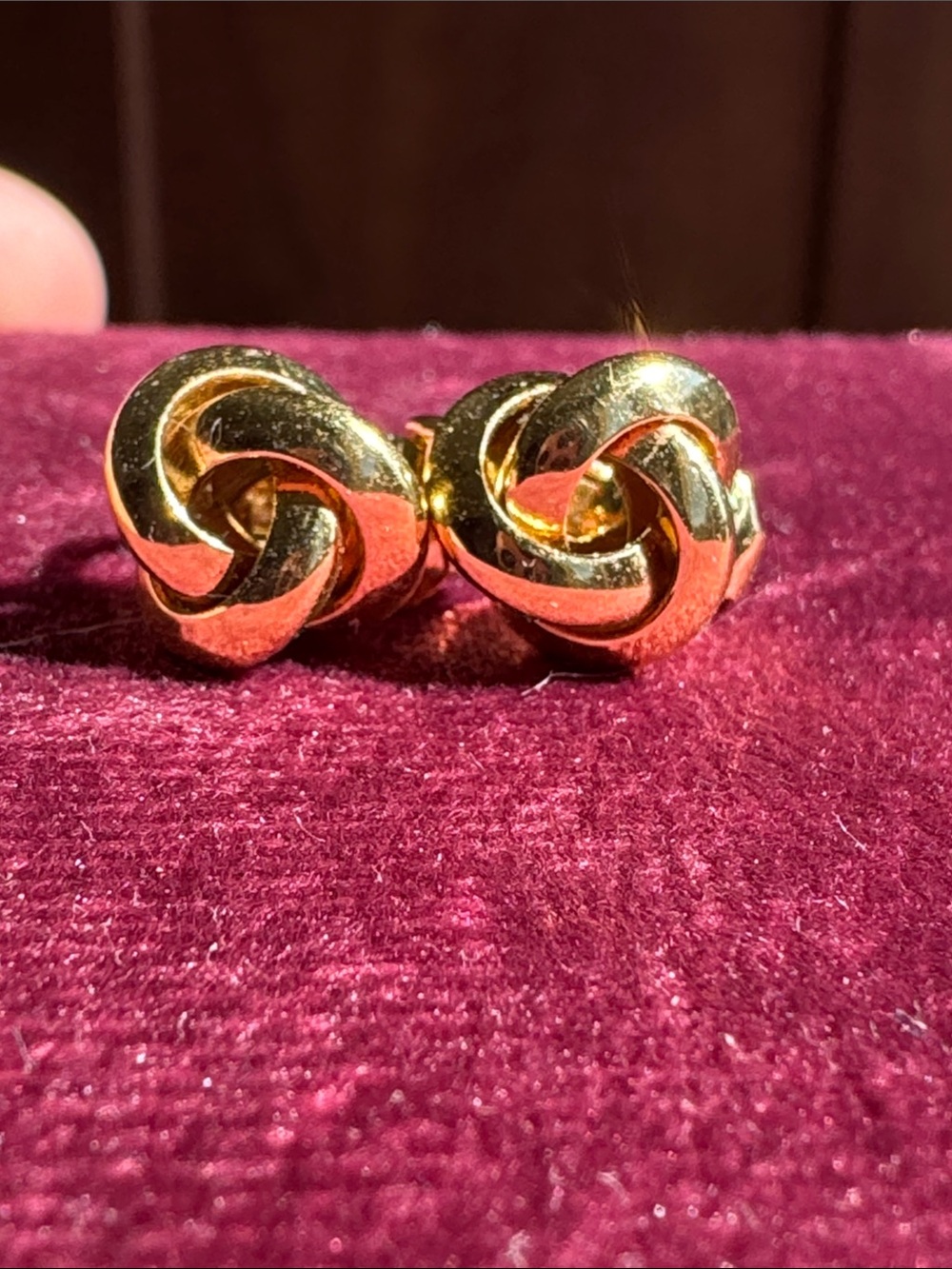 Gold Knot Clip-On Earrings for Women